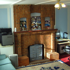 fireplace after